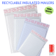 Thermal White Recyclable Insulated Bubble Wrap Mailer Bags