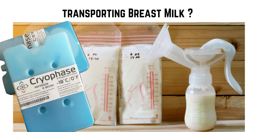 How to Store & Transport Breast Milk using Dry ice packs & Cooler bags
